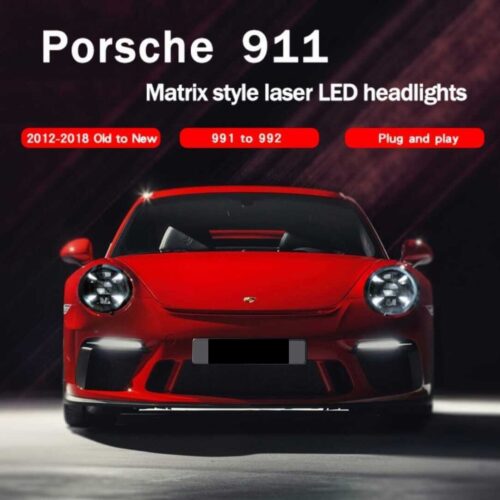For Porsche 911 matrix style laser LED Headlights 2012-2018 High Quality [L&R]}